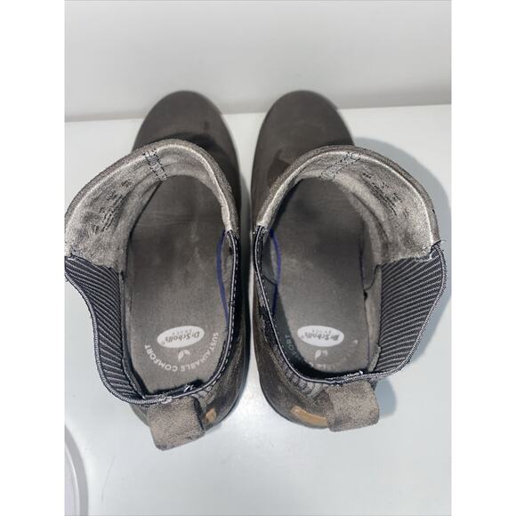 Dr. Scholl’s Women’s Size 8M Lean in Grey Suede Wedge Comfort Ankle Booties - Picture 7 of 15